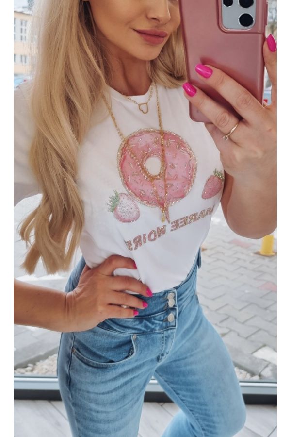 T-shirt Pink Donut