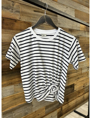 T-shirt Róża paski - By o la la...!